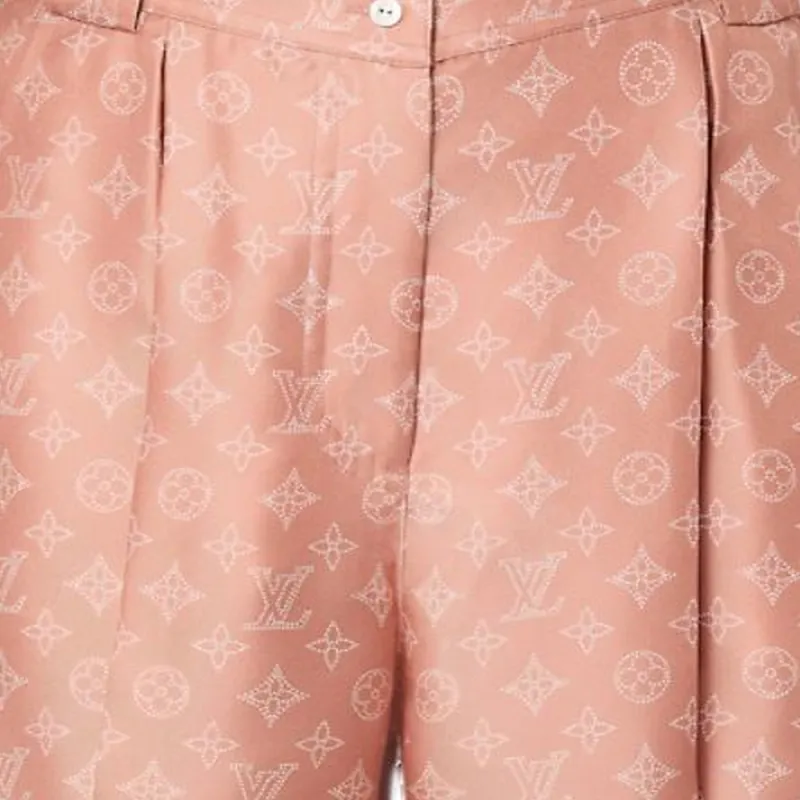 LOUIS VUITTON Tailored Mahina Monogram Shorts-5