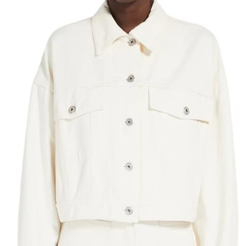 WEEKEND MaxMara Denim Jacket Women's White-5