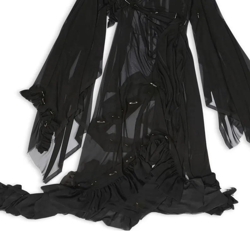 Balenciaga Slip Dresses Women's Black-4
