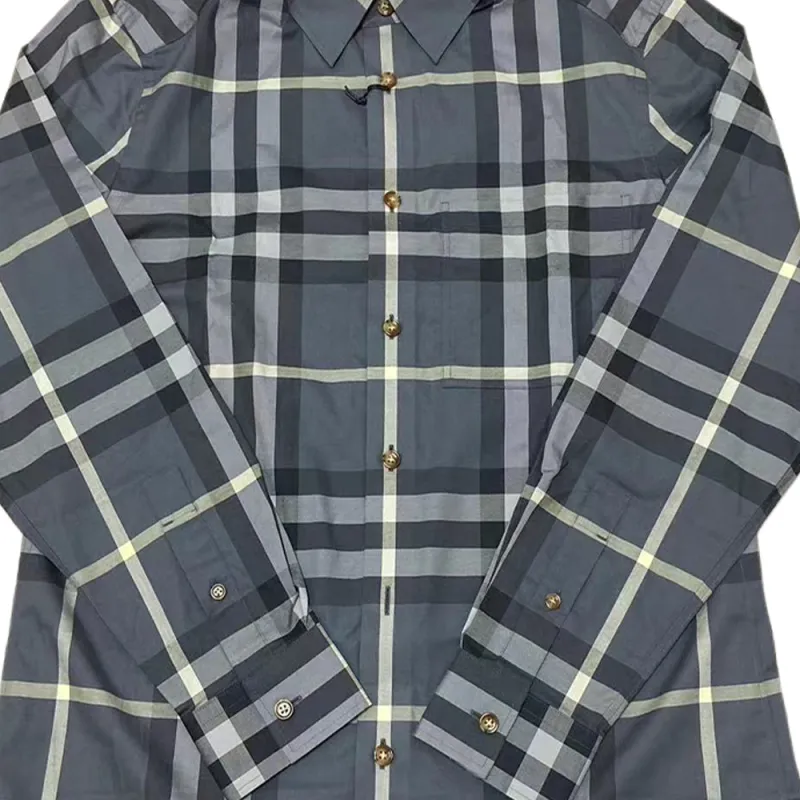 Burberry Shirt Men's Light Blue-6