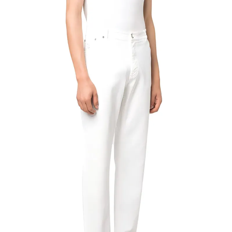 Brunello Cucinelli Logo Patch Straight Leg Jeans-6