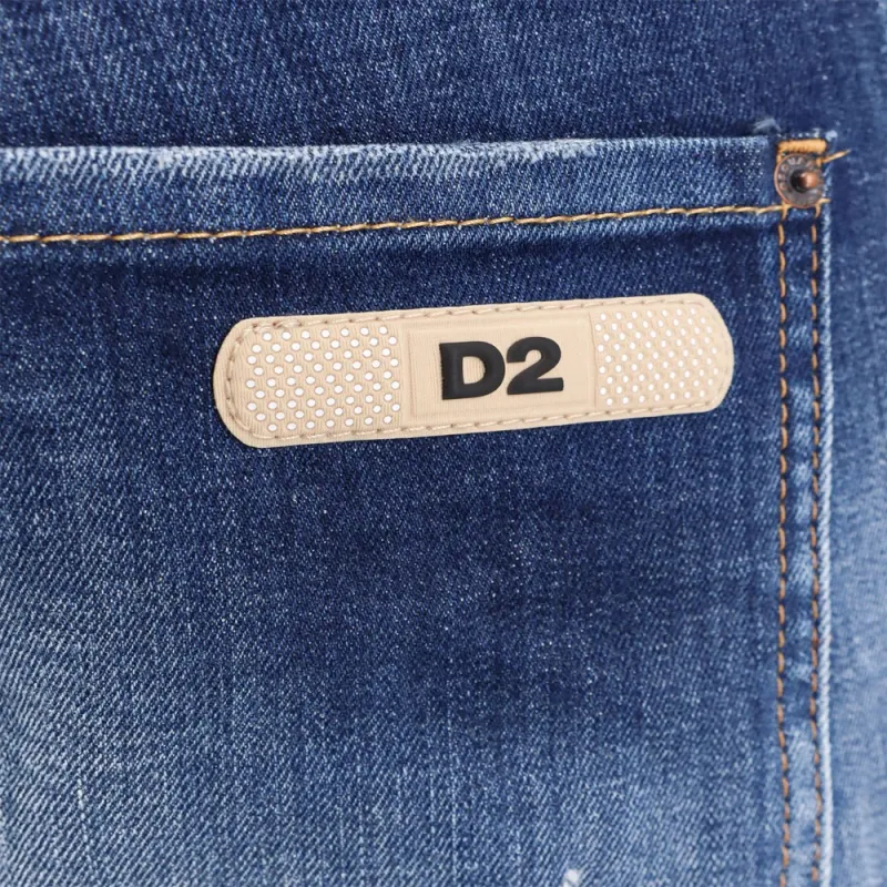 Dsquared2 Dark Ripped Cast Wash Cool Guy Jeans-3