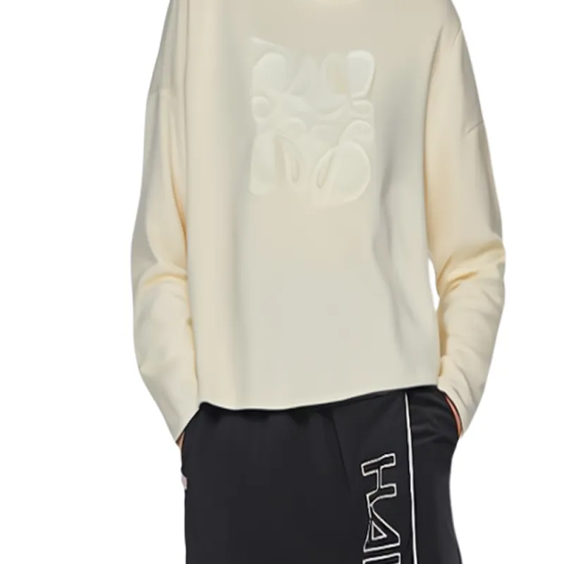 LOEWE Anagram Sweater In Wool White-4