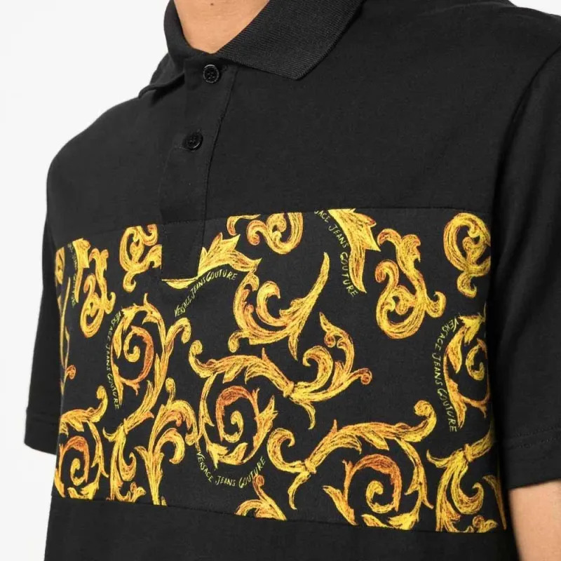 VERSACE JEANS COUTURE SS23 Polo Shirt Men's Black-4