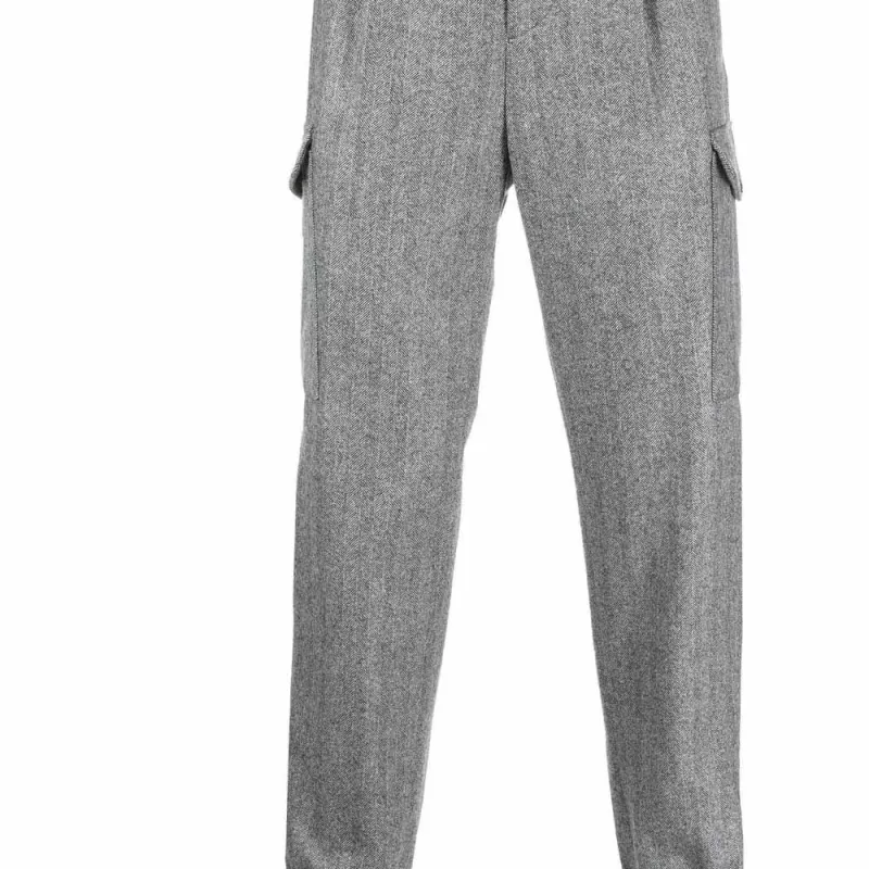 Brunello Cucinelli Pleat Detailed Zipped-Ankle Trousers-5