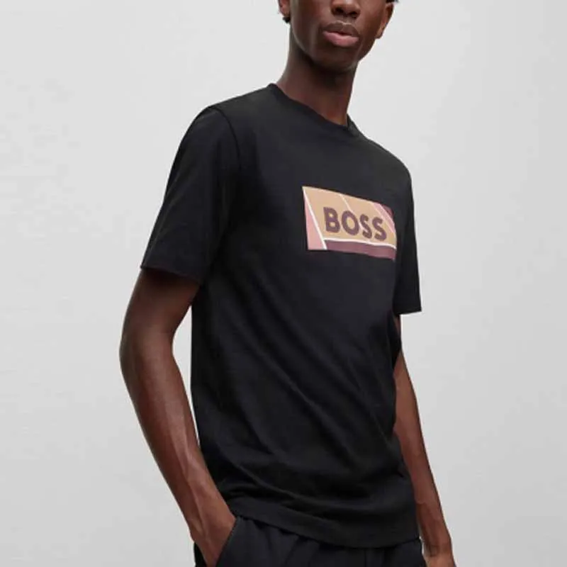 HUGO BOSS Graphic Logo print T shirt-2
