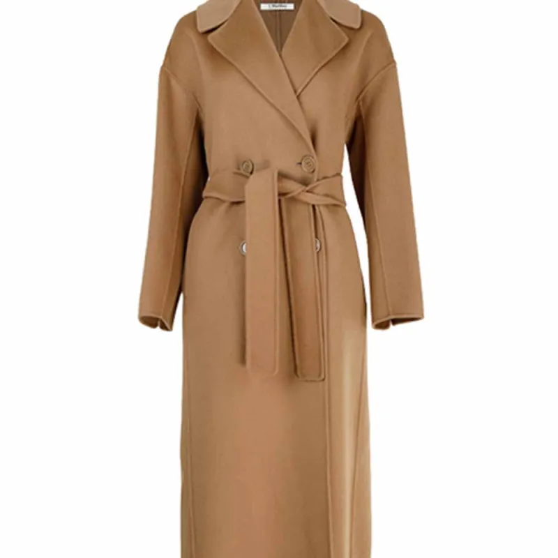 'S MAX MARA Belted Long Sleeved Coat-4