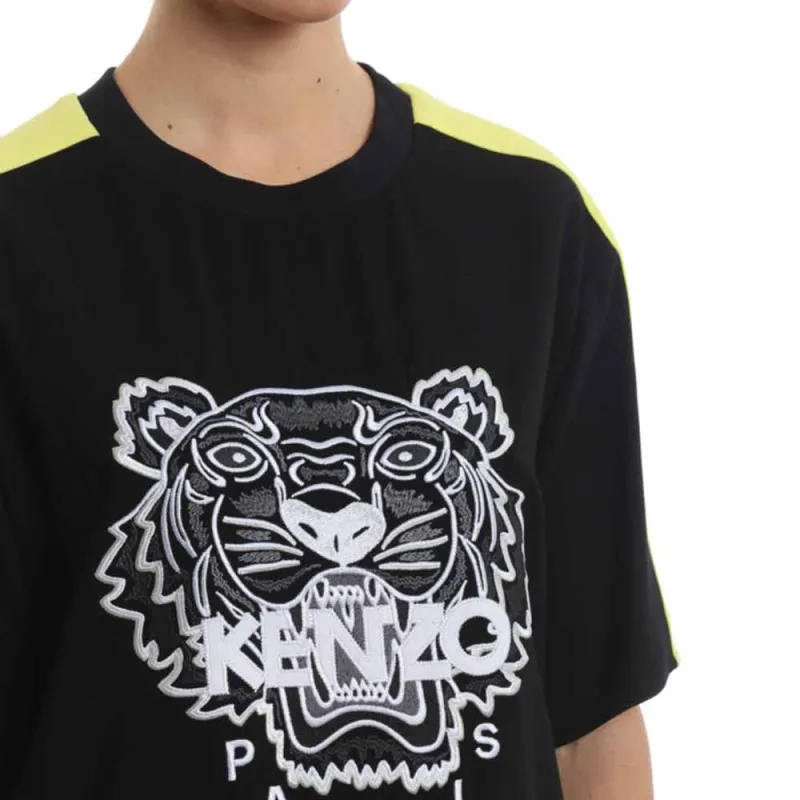 KENZO SS23 Short Sleeved Dress Women's Black-4