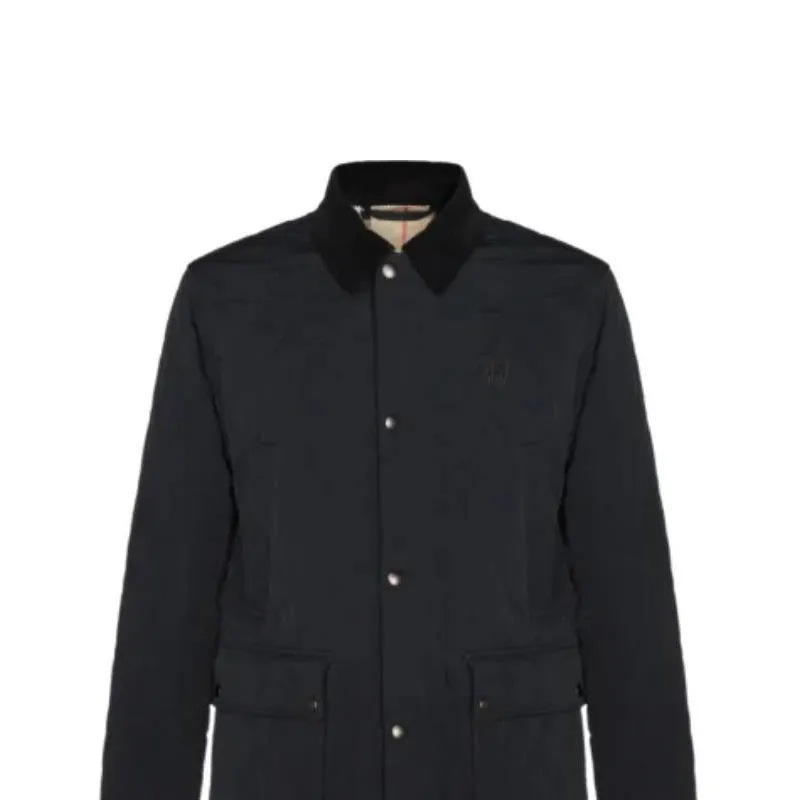 Burberry Logo Embroidered Long Sleeved Jacket-5