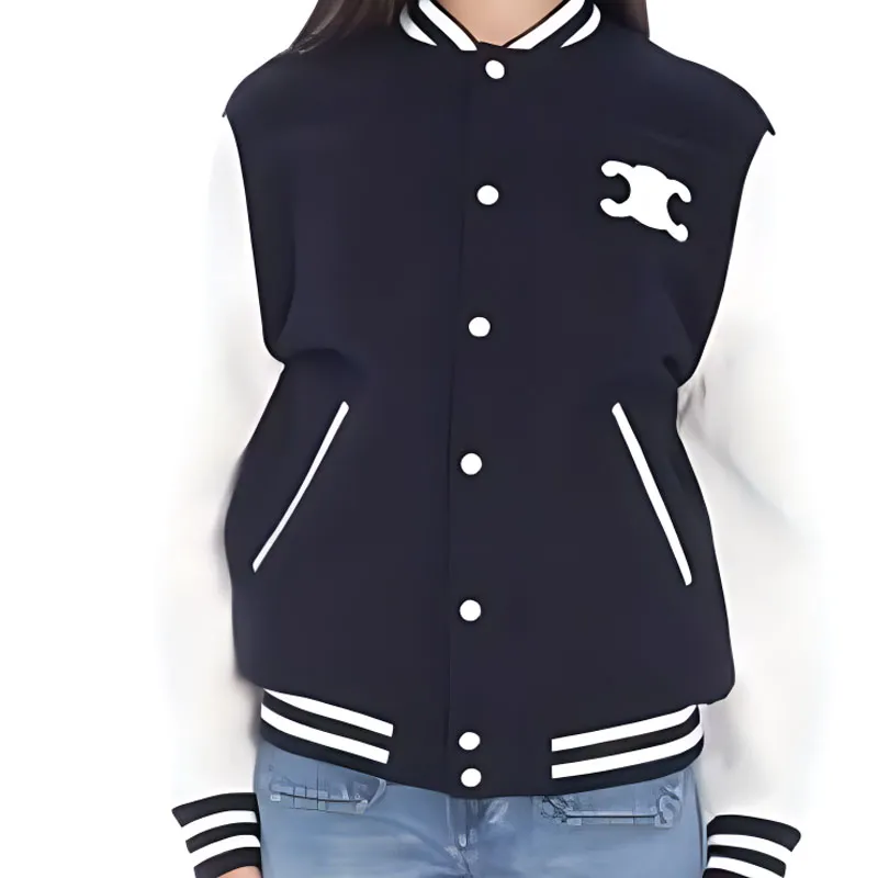CELINE Teddy Varsity Jacket In Textured Wool-3