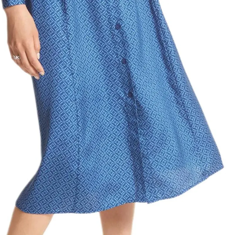 MICHAEL KORS SS23 Long Sleeved Dresses Women's Blue-4