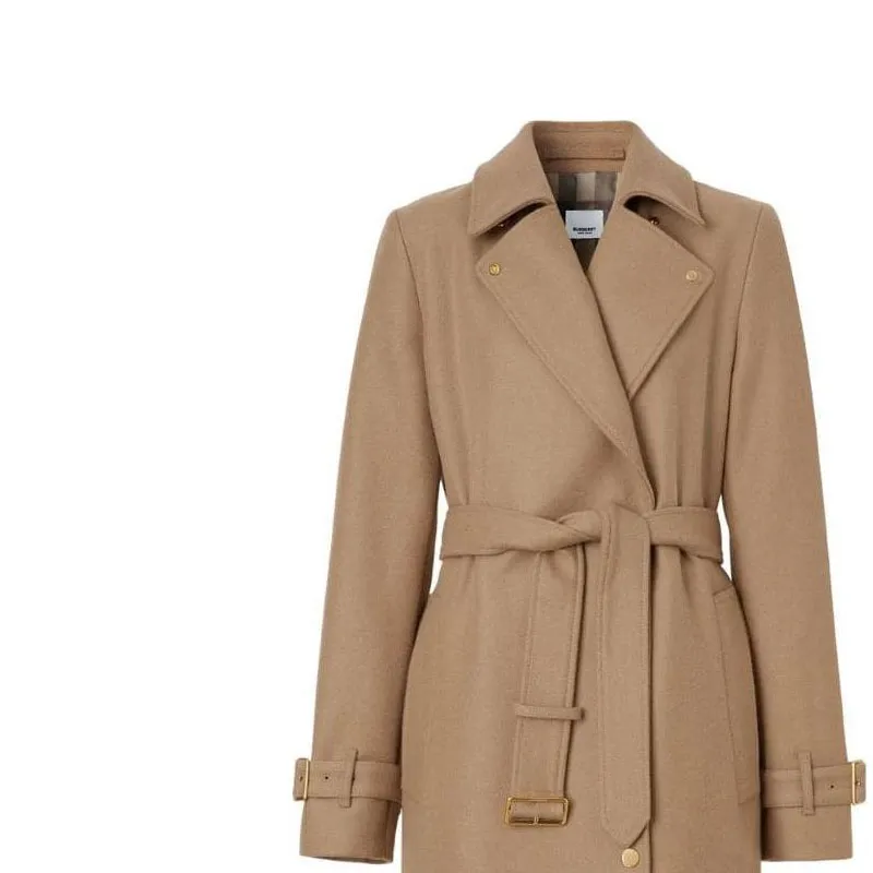 Burberry Velvet Jackets Women's Camel-1