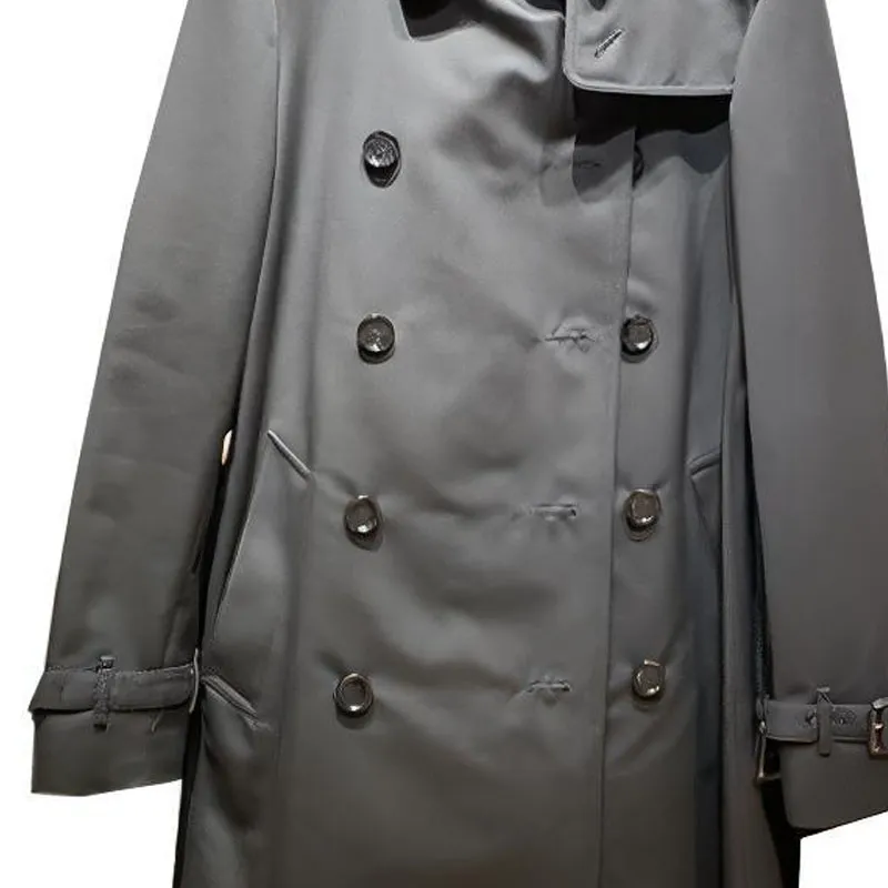 Burberry Trench Coat Men's Black-4
