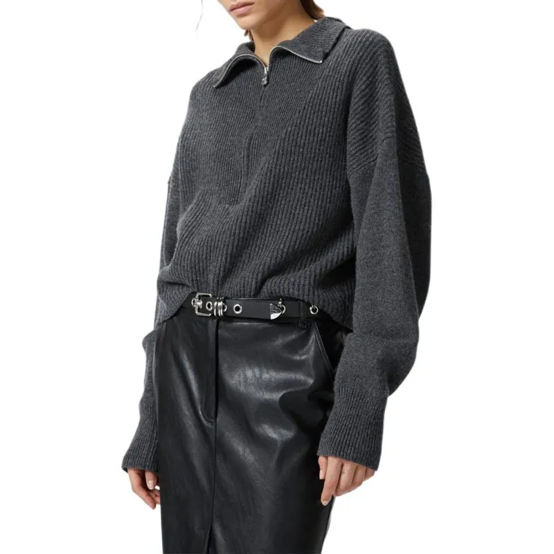 PINKO Half Zipped Knitted Jumper-3