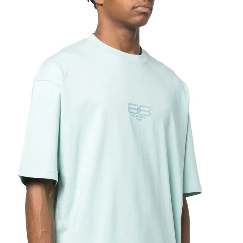 Balenciaga Bb Paris Icon Cotton T-Shirt-5