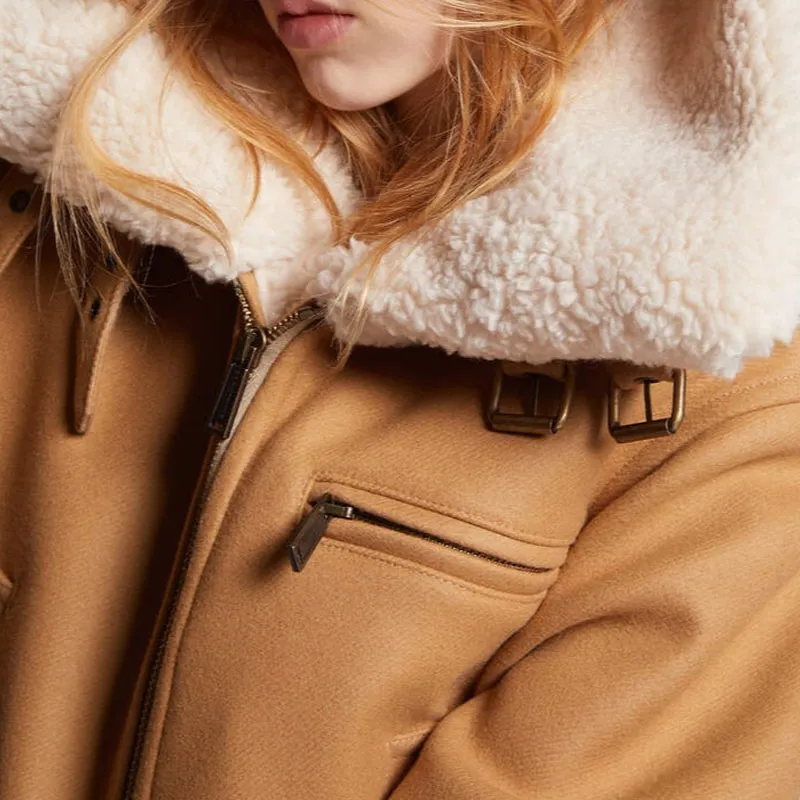 DSQUARED 2 Stretch Felt Easy Aviator Jacket-4