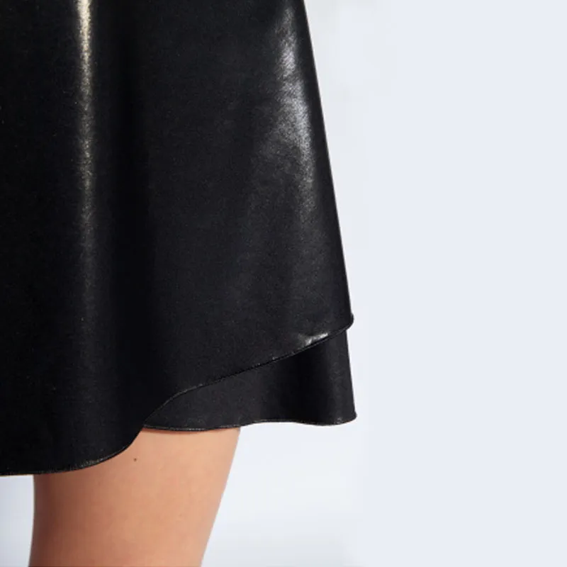 FANSIZHE Casual Short Skirts Women's Black-4