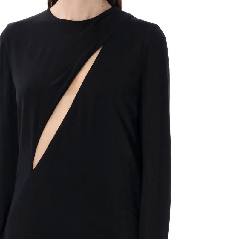 VERSACE Cut Out Long Sleeved Mini Dress-1