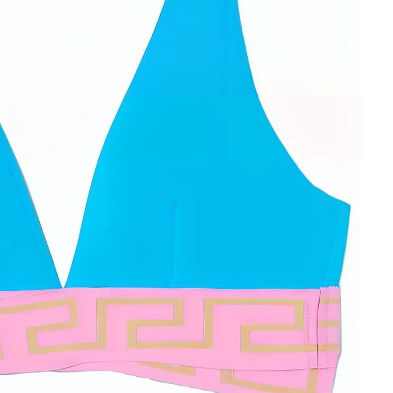VERSACE Two-Piece Swimsuits Women's Blue-3