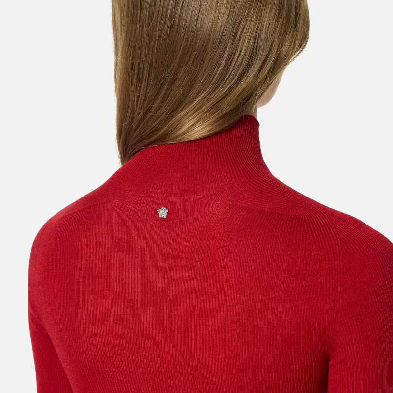 VERSACE Wool Ribbed knit Top-1
