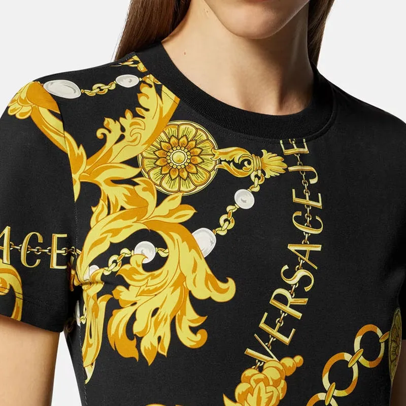 VERSACE T Shirts Women's Black-4