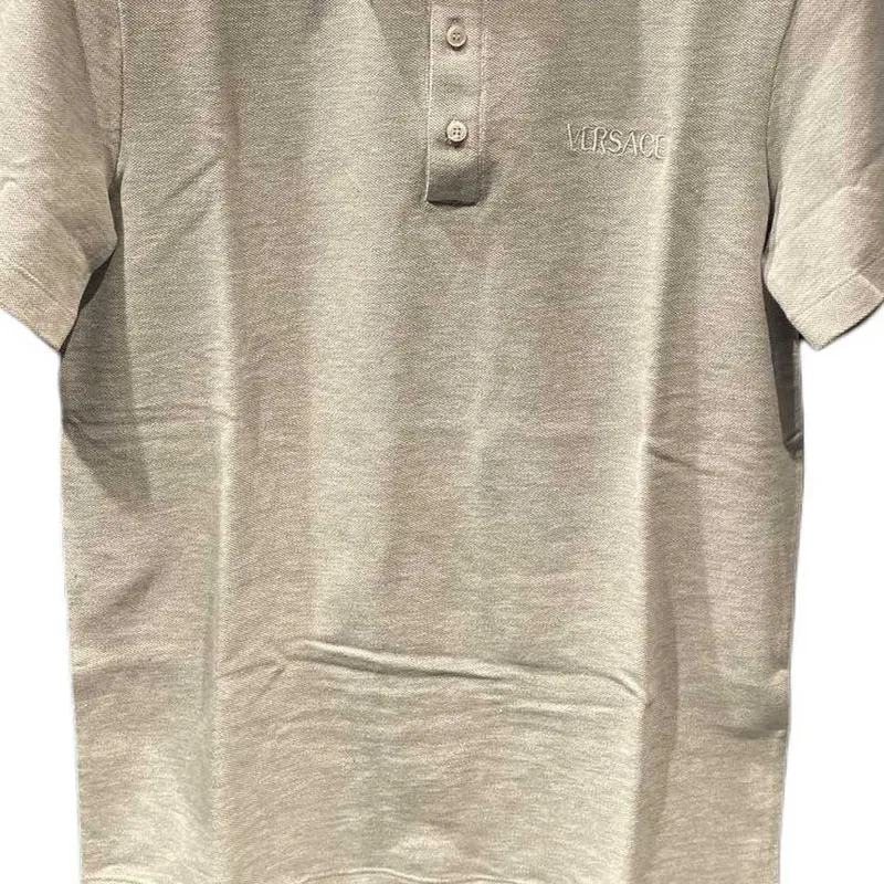 VERSACE SS24 Polo Shirt Men's Gray-2