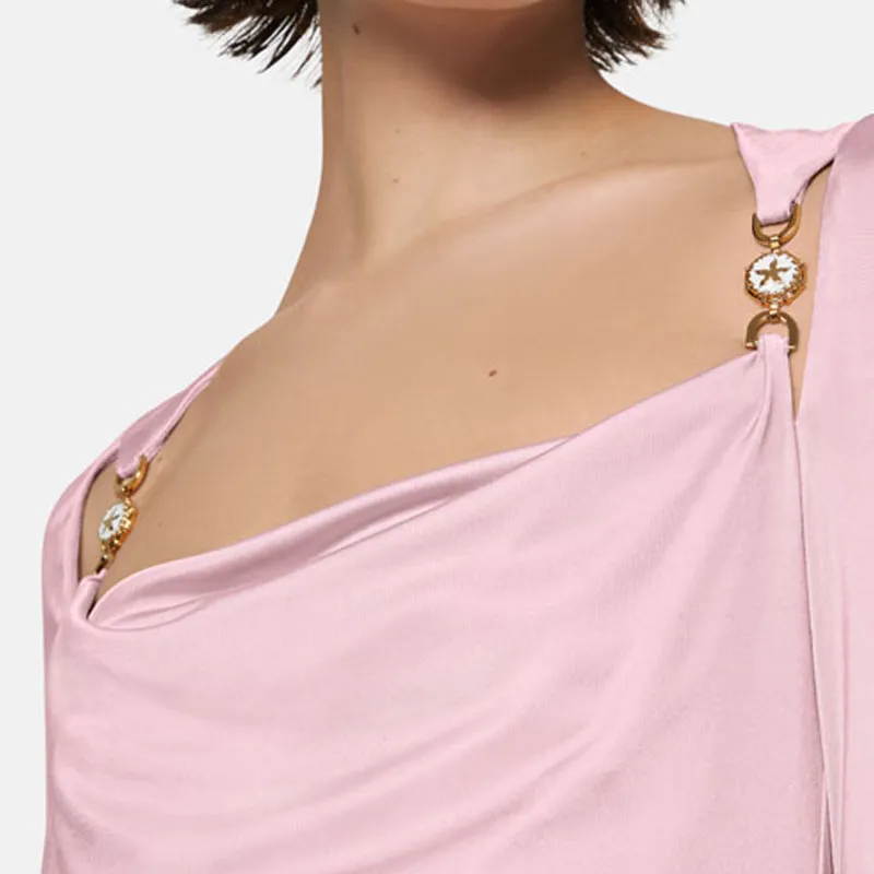 VERSACE Long-Sleeved Dresses Women's Pink-4