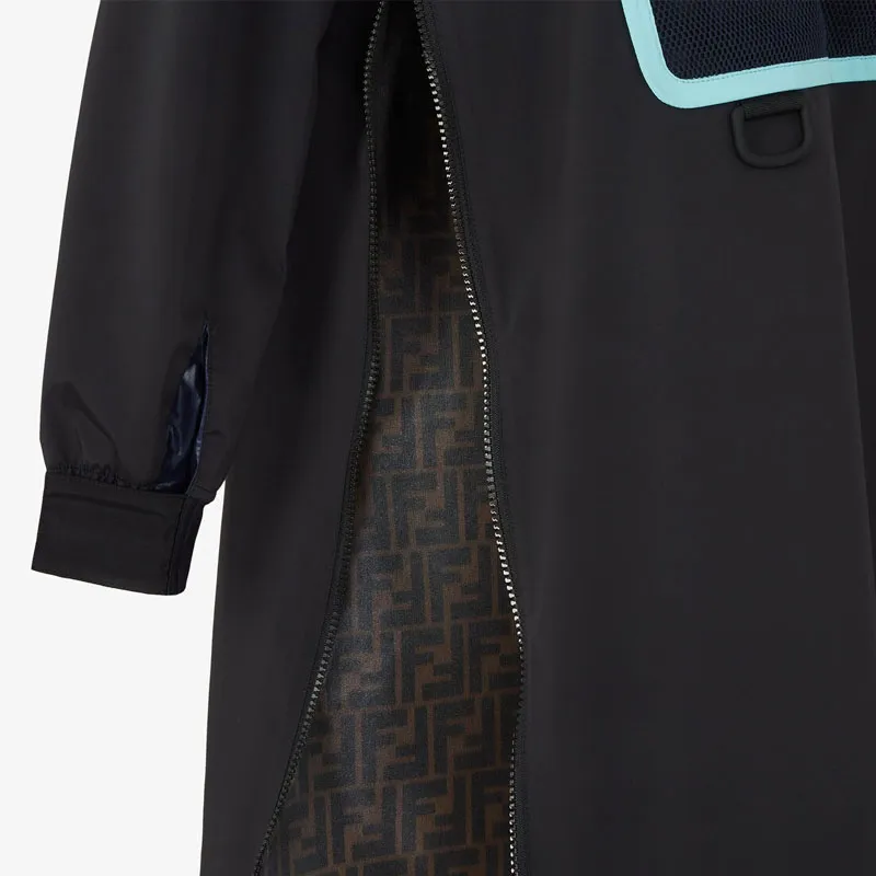 FENDI Trench Coats Women's Black-3