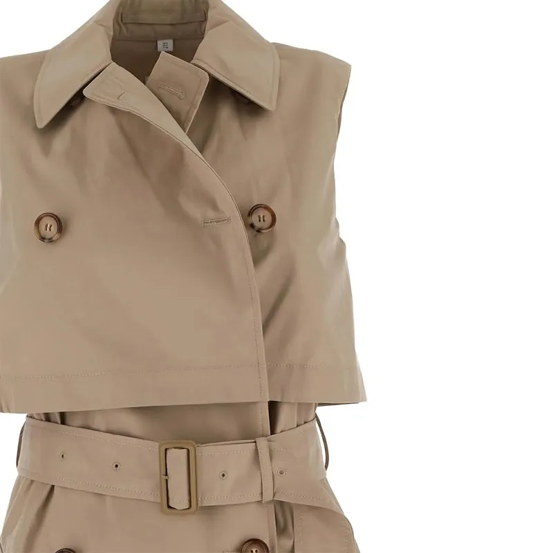 Burberry SS23 Trench Coat Women's Khaki-4