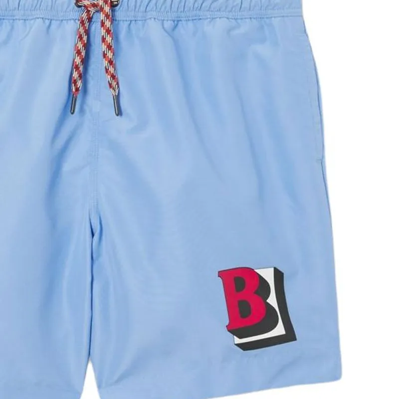Burberry Swimming Shorts Men's Blue-4