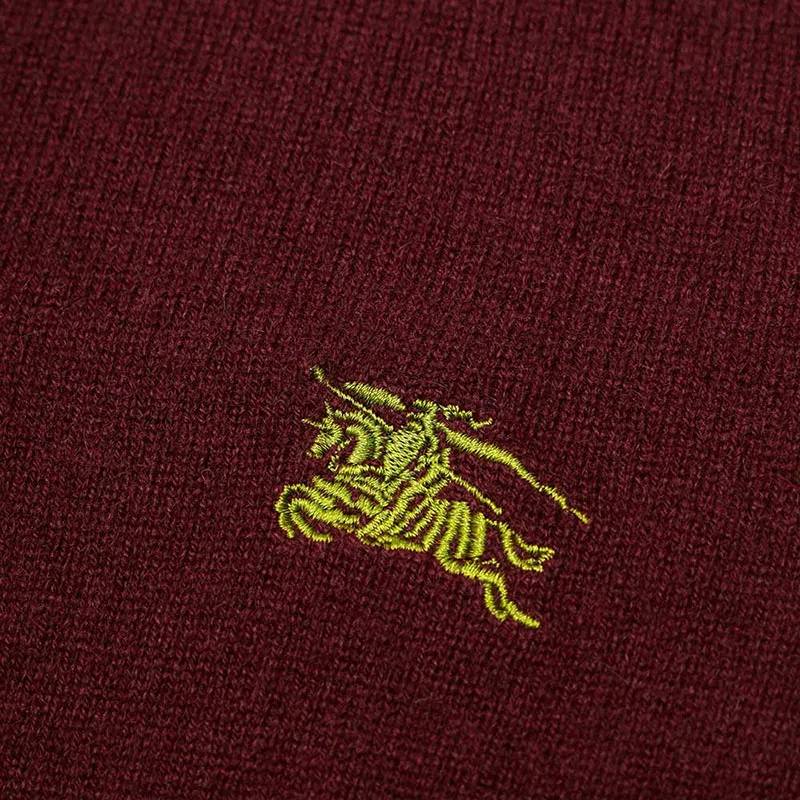 Burberry Sweater Men's Burgundy-4