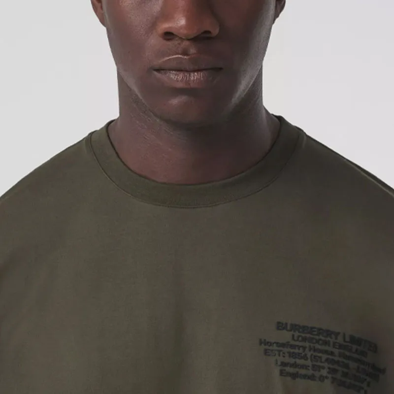 Burberry T-Shirts Men Army Green-4