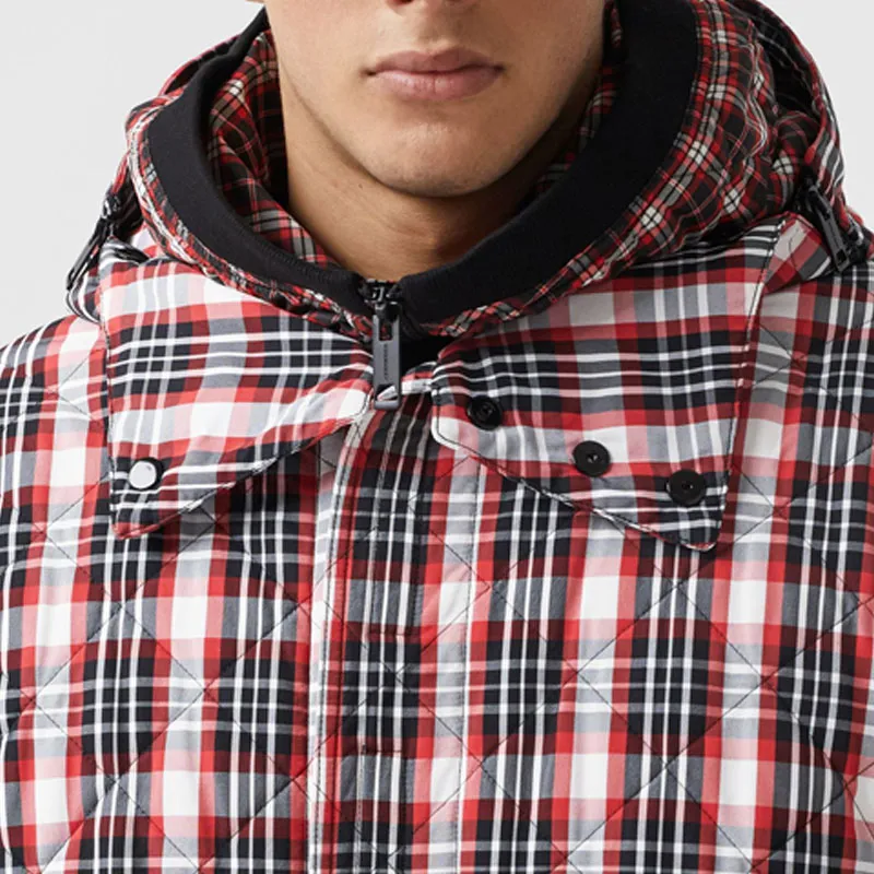 Burberry Jackets Men Bright Red-4