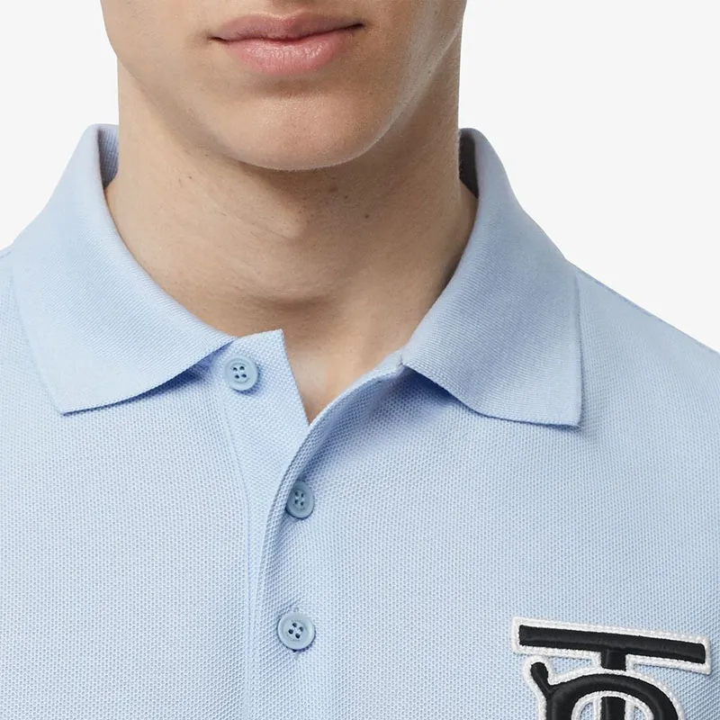 Burberry Polo Shirts Men Blue-4