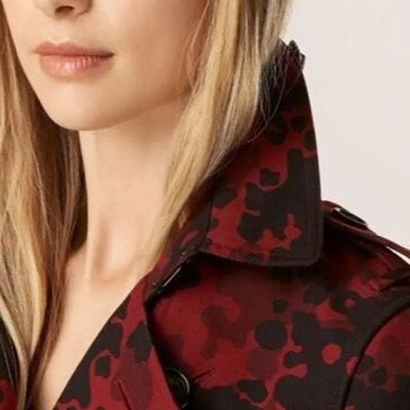 Burberry Trench Coat Women's Red-1