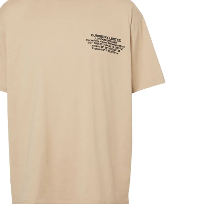Burberry T-Shirts Men Soft Yellow Umber-2