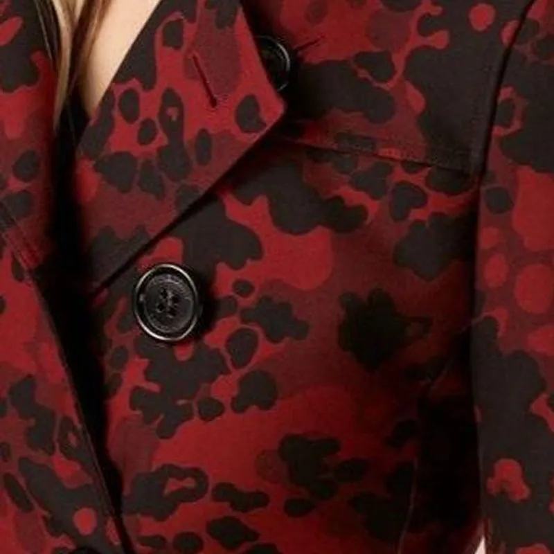 Burberry Trench Coat Women's Red-2