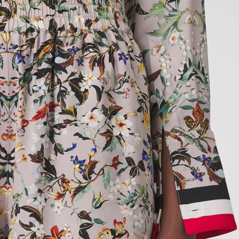 Burberry Tawney Floral Print Shorts 'Beige'-4