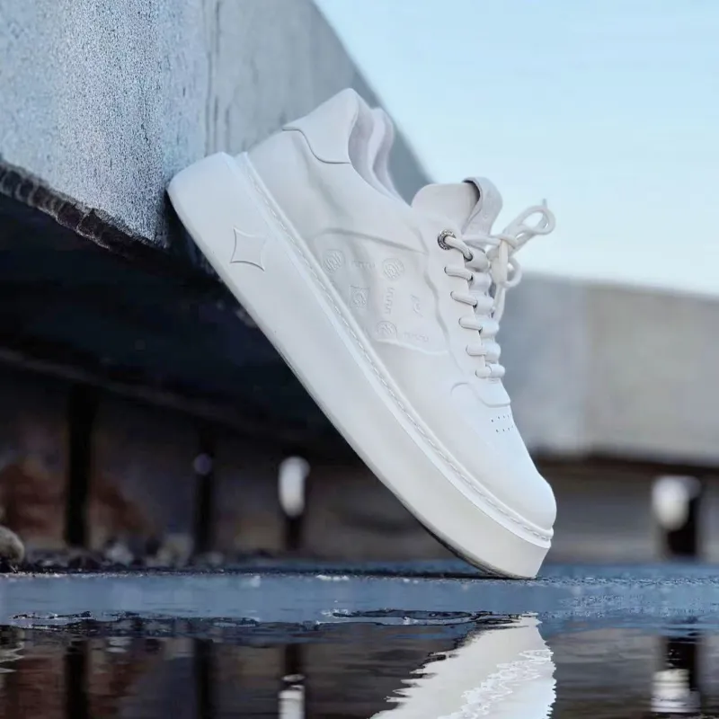 C°BANNER Stylish Skateboarding Shoes Men's White-7