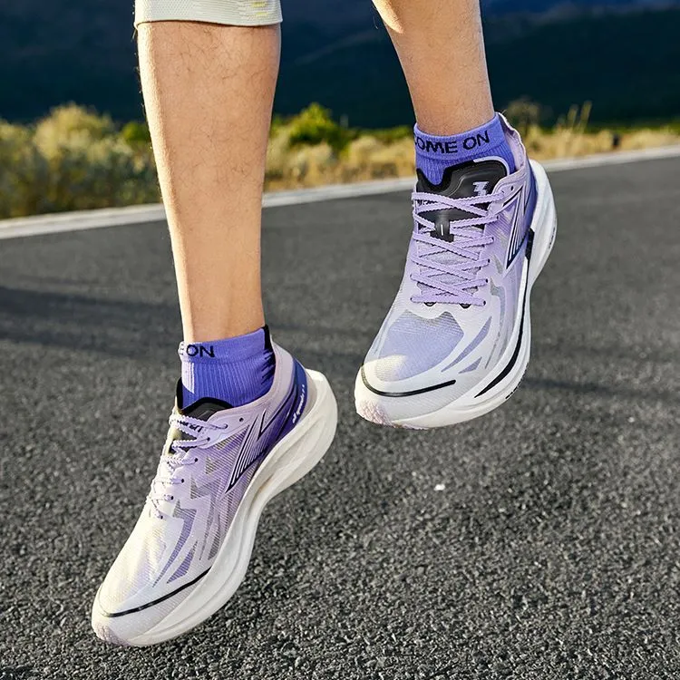 361° Feiran 2 Low Top Running Shoes Men's White Purple-8