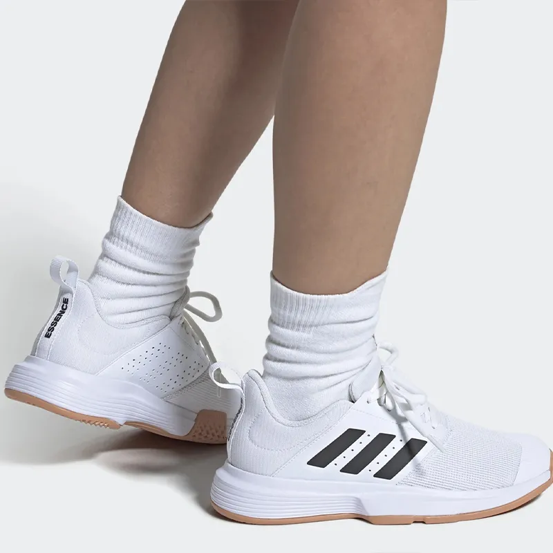 Adidas Essence Indoor Low Tops Badminton Shoe Unisex White-6