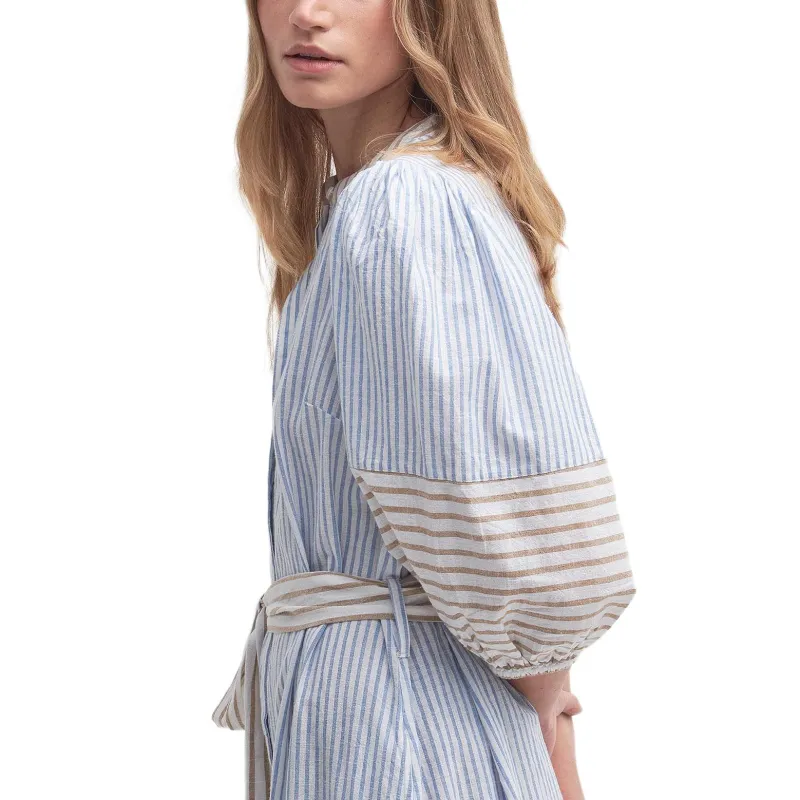 BARBOUR FW24 Long-Sleeved Dresses Women's Blue-5