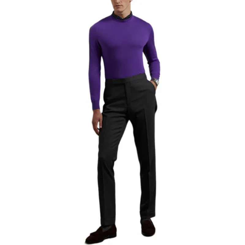 Ralph Lauren Purple Label FW24 Cashmere Sweater Men's Purple-1