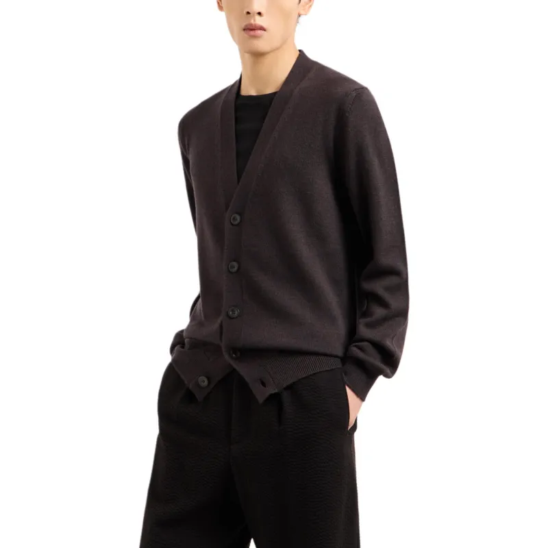 GIORGIO ARMANI FW24 Knitwear Men's Brown-2