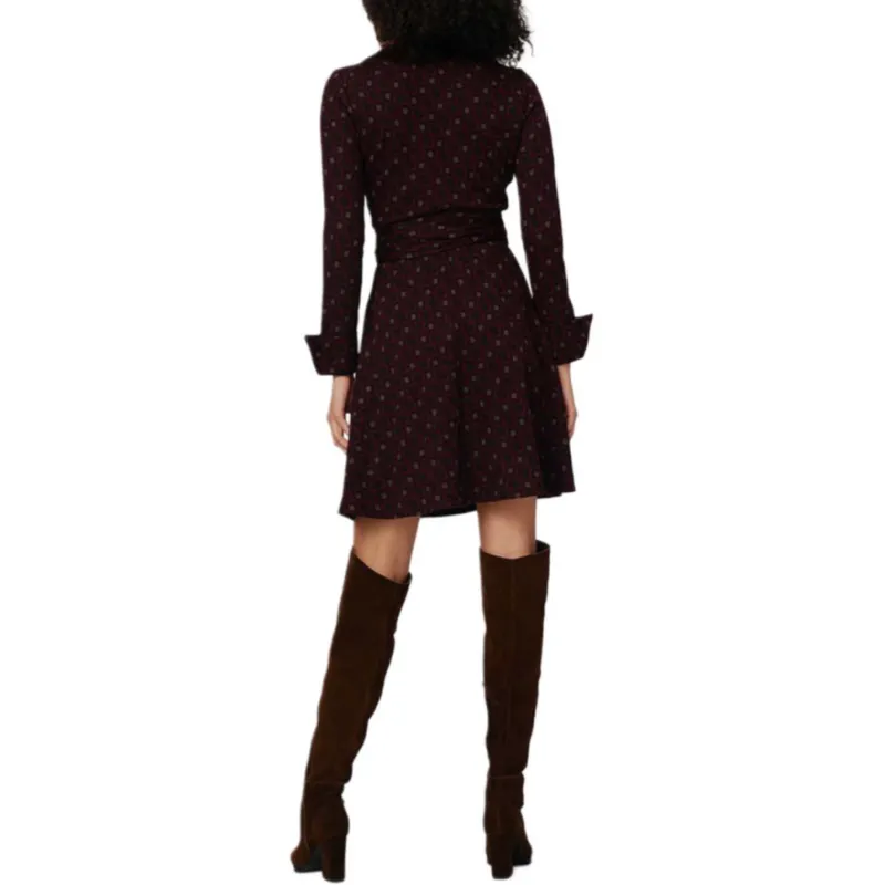 DVF Diane Von Furstenberg Geometric Print Wrap Shirt-3
