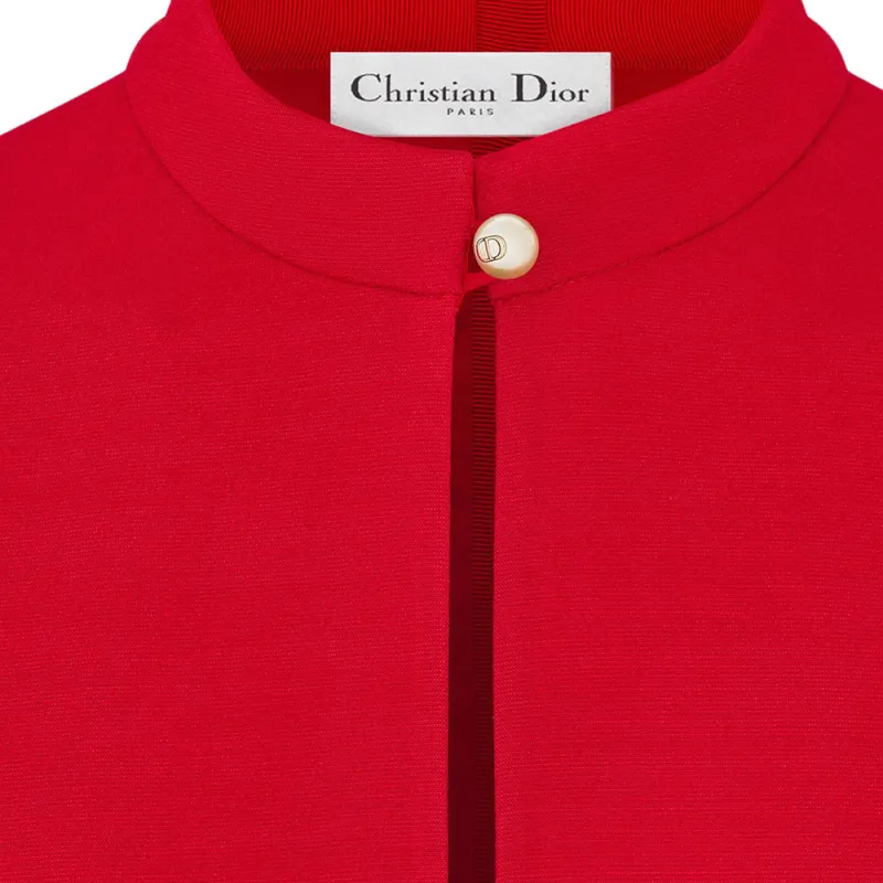 DIOR FW24 Short Sleeved Dresses Women's Red-5