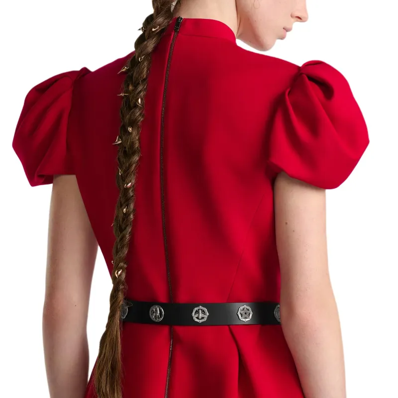 DIOR FW24 Short Sleeved Dresses Women's Red-4