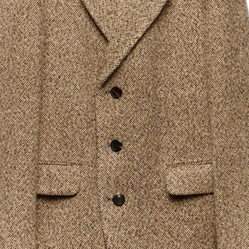 PRADA Single-breasted Wool Jacket-2