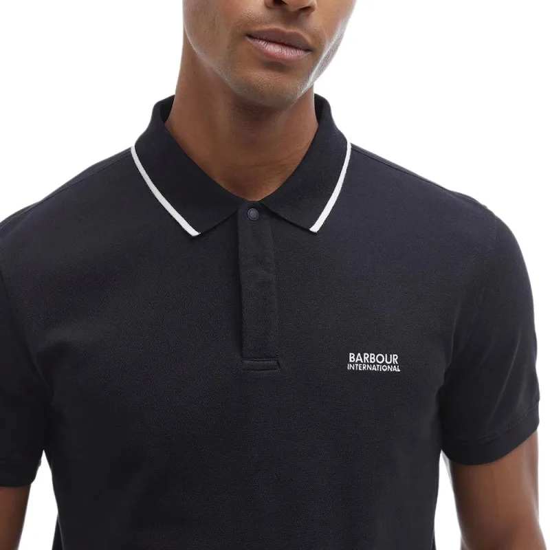 BARBOUR FW24 Polo Shirt Men's Black-5