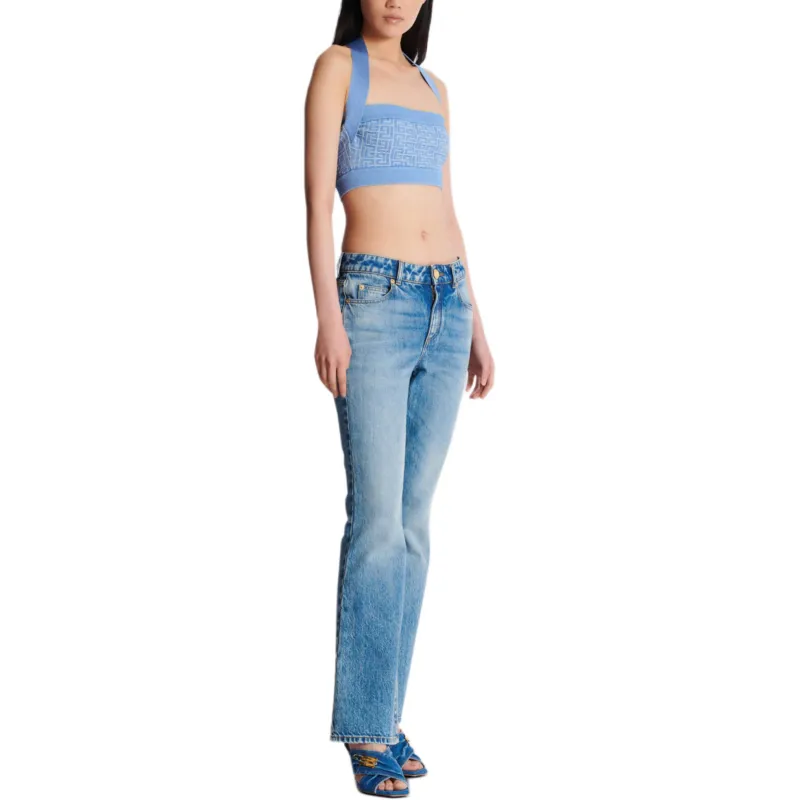 BALMAIN FW24 Camisole Women's Blue-5
